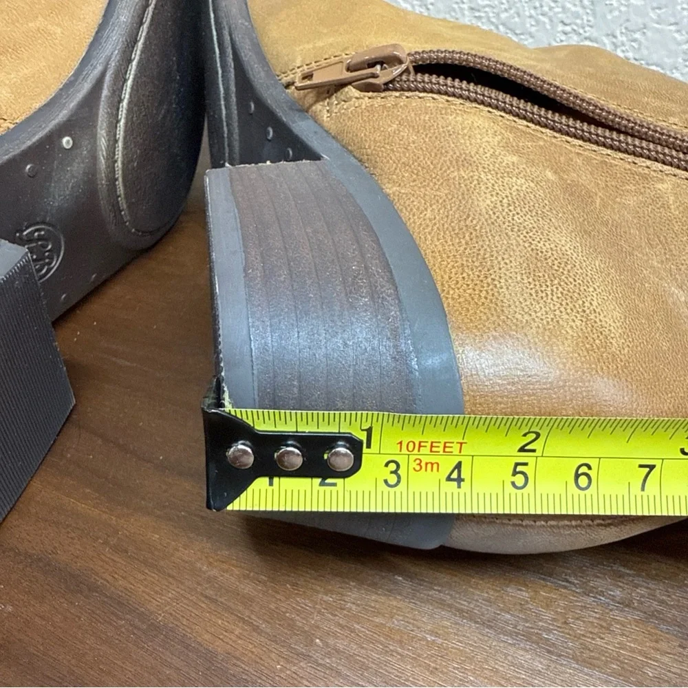 Lucky‎ Brand Banterr Ankle Booties Brown Soft Leather 1.5